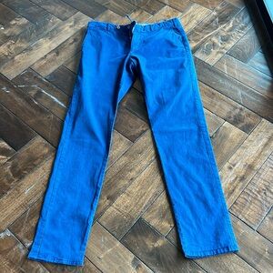 Tascamerica by Berwich size 50 made in Italy Patrizio plain front fitted trouser